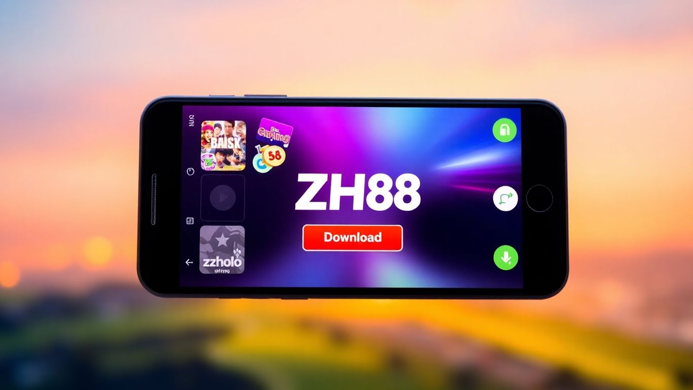 ZH88 Game APK download screen on Android